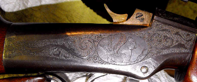 William ( Bill ) Staege engraved Marlin Ballard Schuetzen rifle